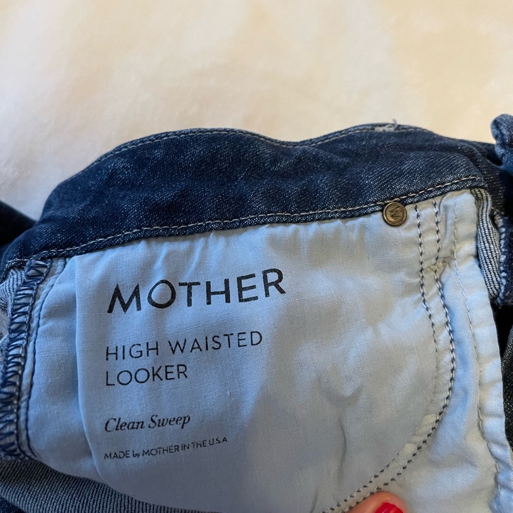 MOTHER, high waisted looker, clean sweep, gently used, no damage